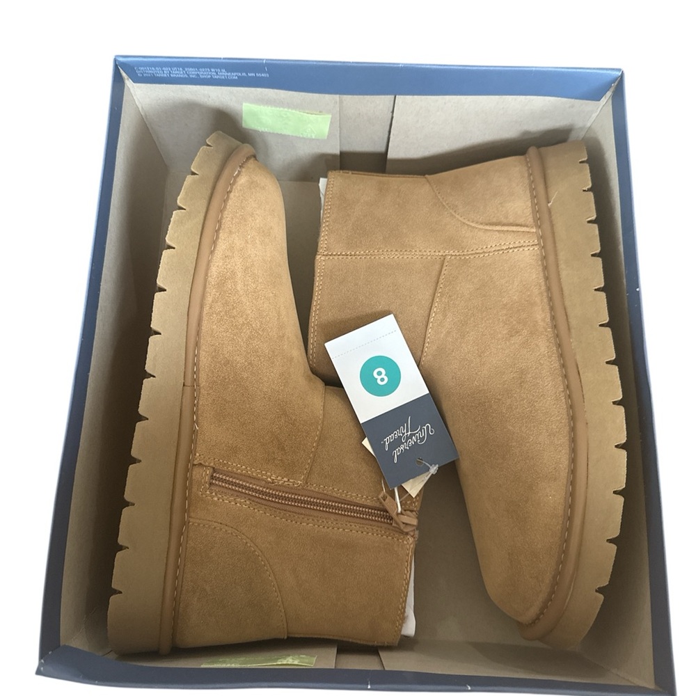Universal Thread Tan Boots Ankle-High Suede